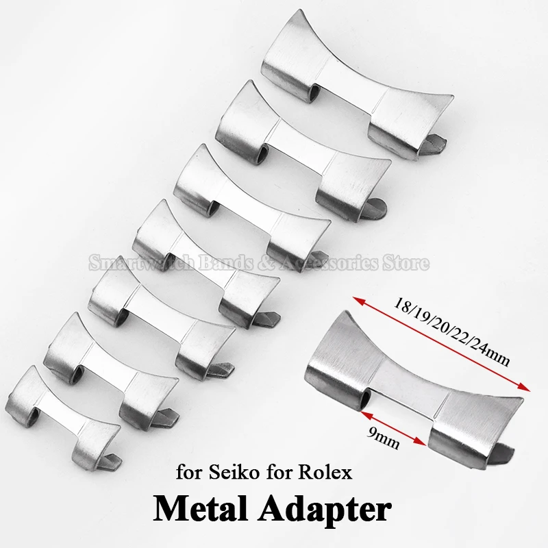 Curved Spring Bar - 12/14/16/18/19/20mm 22mm 24mm Edelstahl Adapter für
