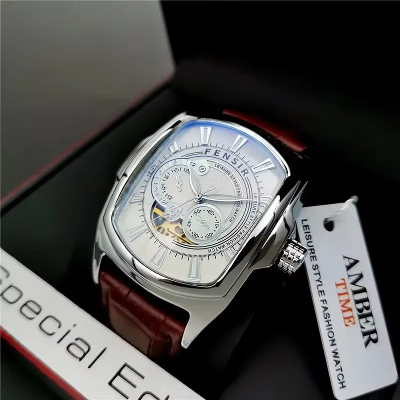 Omega Watch Constellation - Fax Herren Business Punk-Uhr, großes Zifferblatt