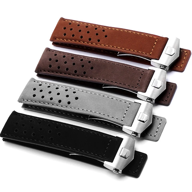 Echtes Lederarmband für Tag He – Curved Spring Bar Bewertung und Preis